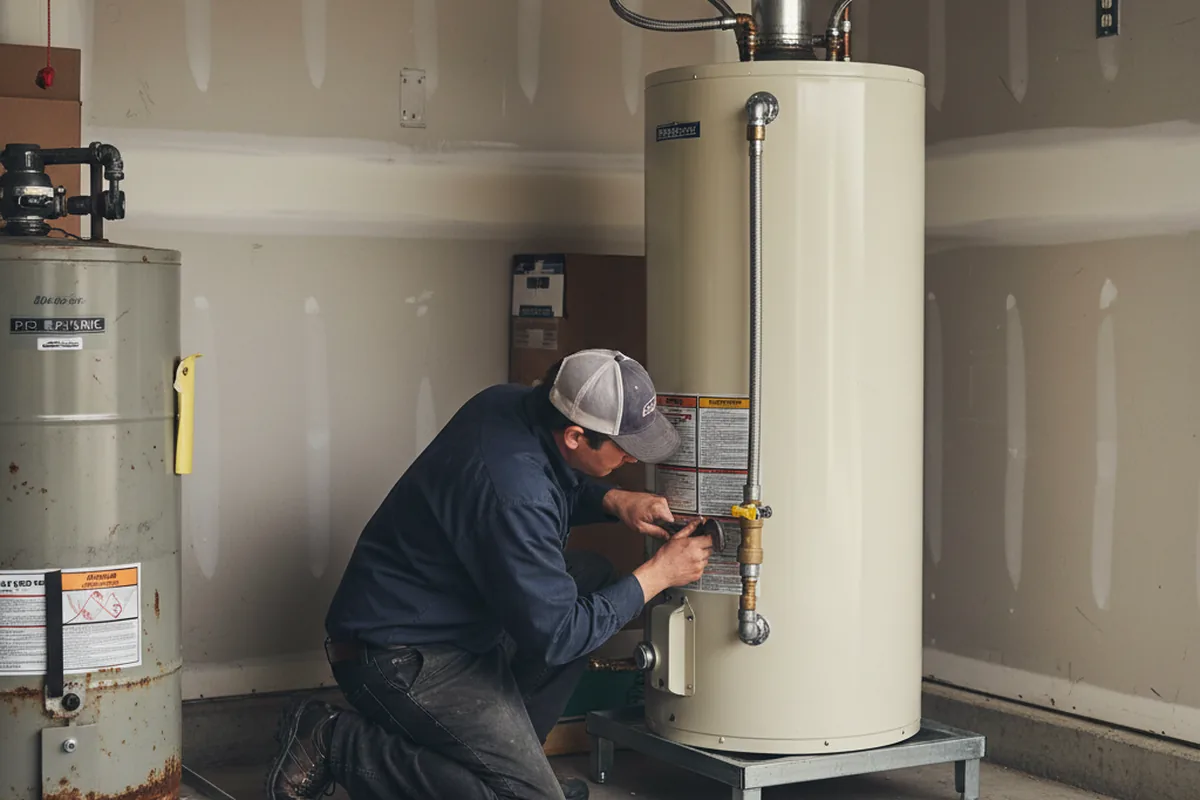 Water heater and shutoff valve replacement in Severance